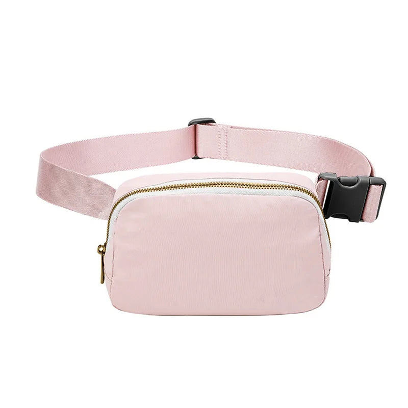 Versatile Nylon Waist Pack with Zippered Pockets