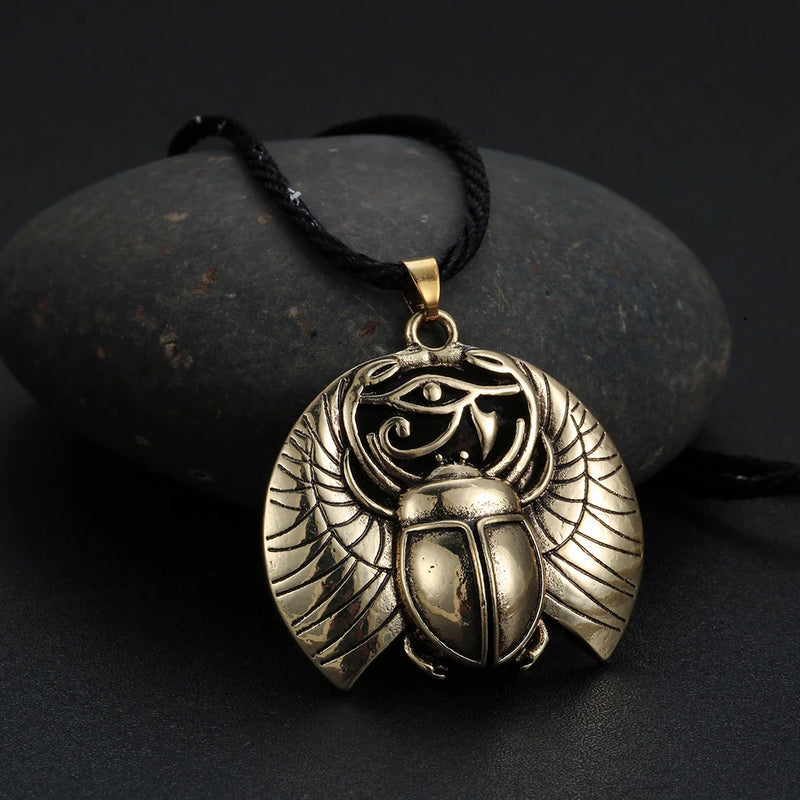 Ancient Egyptian Scarab Pendant Necklace