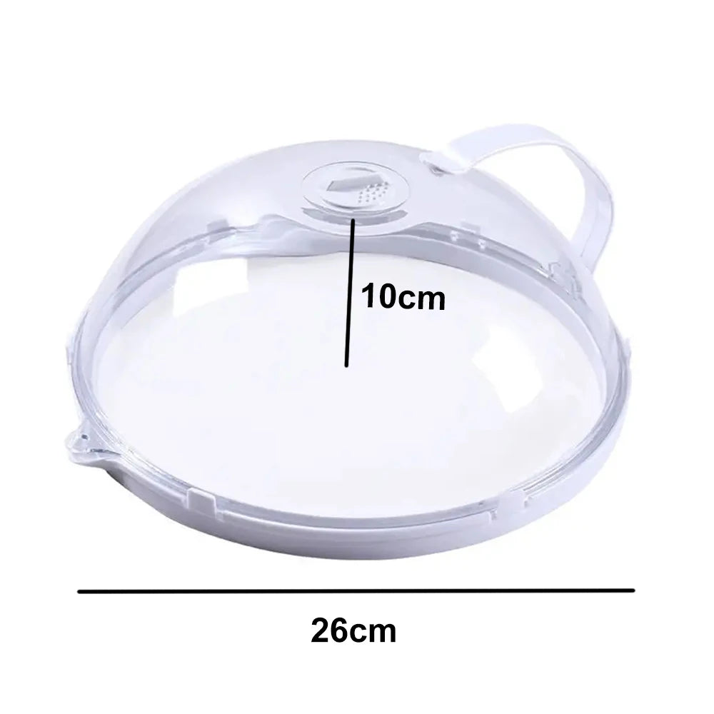 Transparent Microwave Splash Guard with Ergonomic Handle