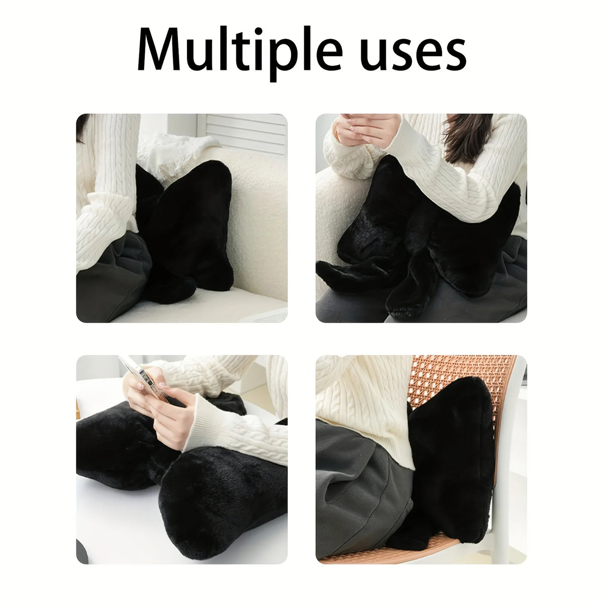 Cute Bow-Shaped Plush Pillow for Cozy Home Decor