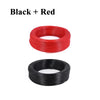 A set of black and red insulated hook-up wire, including a coil of red wire and a coil of black wire.