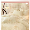 Princess Chiffon Duvet Cover with Romantic Ruffles