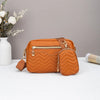 Quilted Crossbody Bag with Detachable Mini Pouch