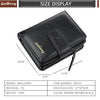 Vintage PU Leather Zipper Wallet for Men