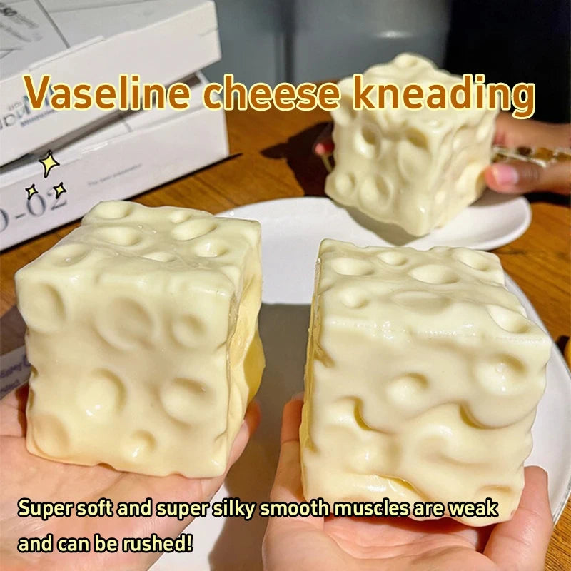 Realistic Cheese Squishy Fidget Toy – Slow-Rising Stress Relief
