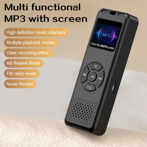 Compact Digital Voice Recorder with FM Radio & Hi-Fi Speaker