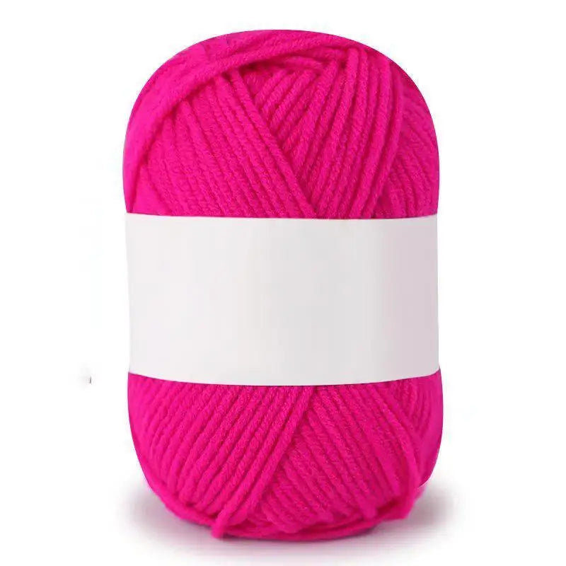 Soft Milk Cotton Knitting Yarn – Anti-Pilling 4ply Yarn for Crochet & Knitting