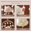 Wooden and Felt Crib Mobile with Cloud and Star Rattles