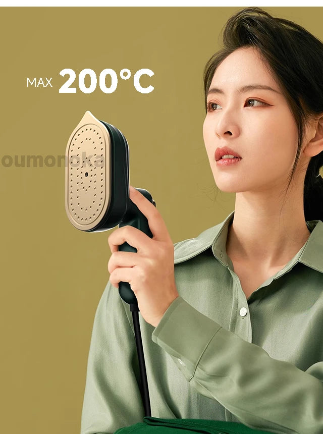 Portable Steam Iron with 180° Rotating Head for Clothes & Travel