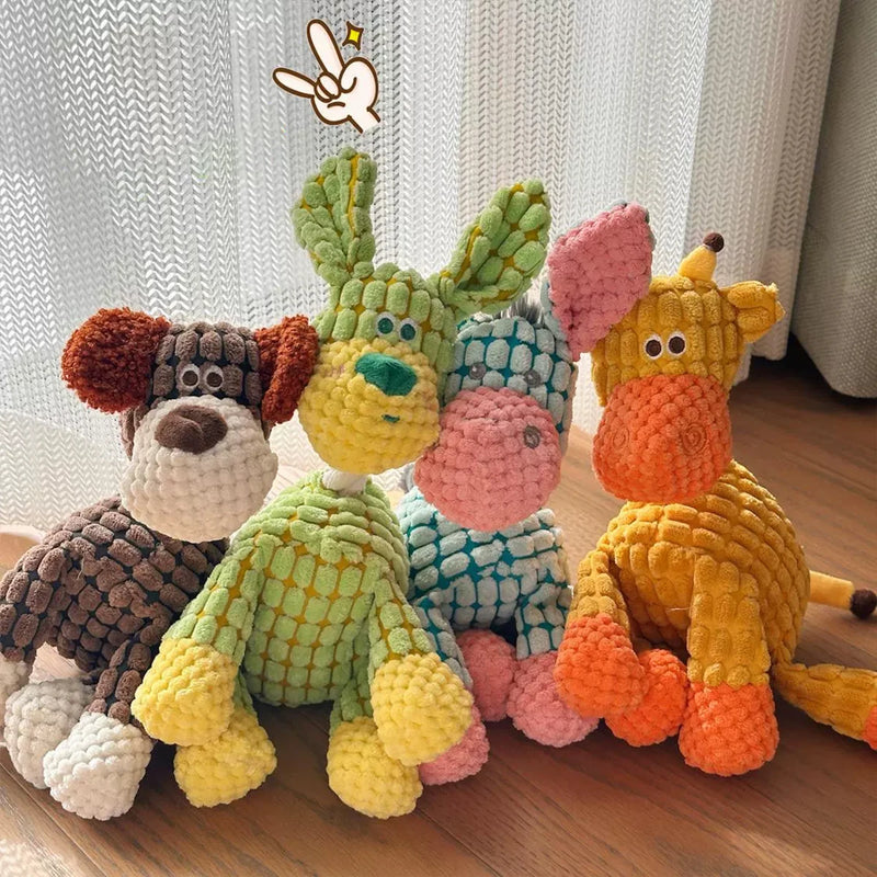 Squeaky Donkey Plush Dog Toy