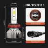 Ultra-Bright LED Headlight Bulbs with Cooling Fan (6000K)
