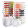 Double-Compartment Portable Seasoning & Snack Containers