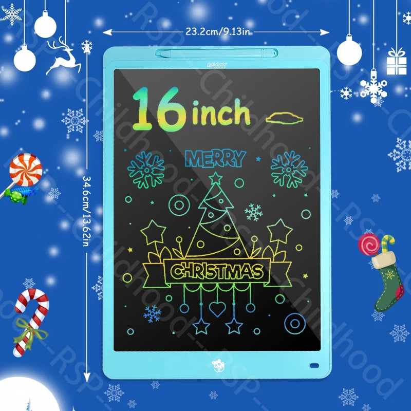16-Inch Color LCD Writing Tablet with Erasable Screen