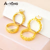 Elegant Gold-Plated Zirconia Stackable Rings