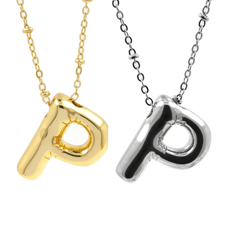 Personalized Initial Letter Pendant Necklace