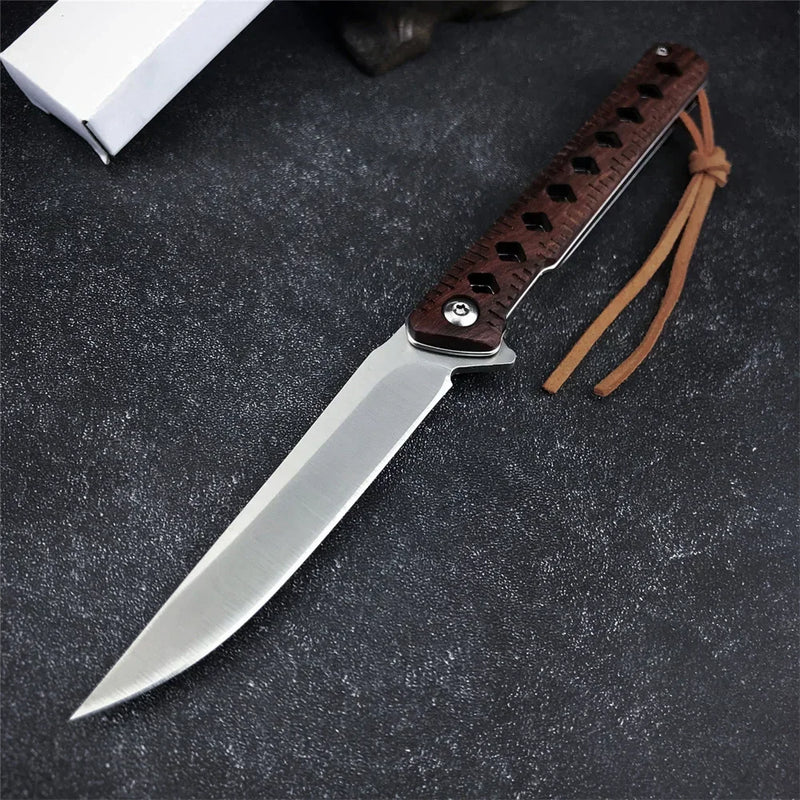 Cuchillo Plegable de Bolsillo de Palisandro