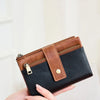 Vintage RFID-Blocking Triple-Fold Wallet with Double Zipper