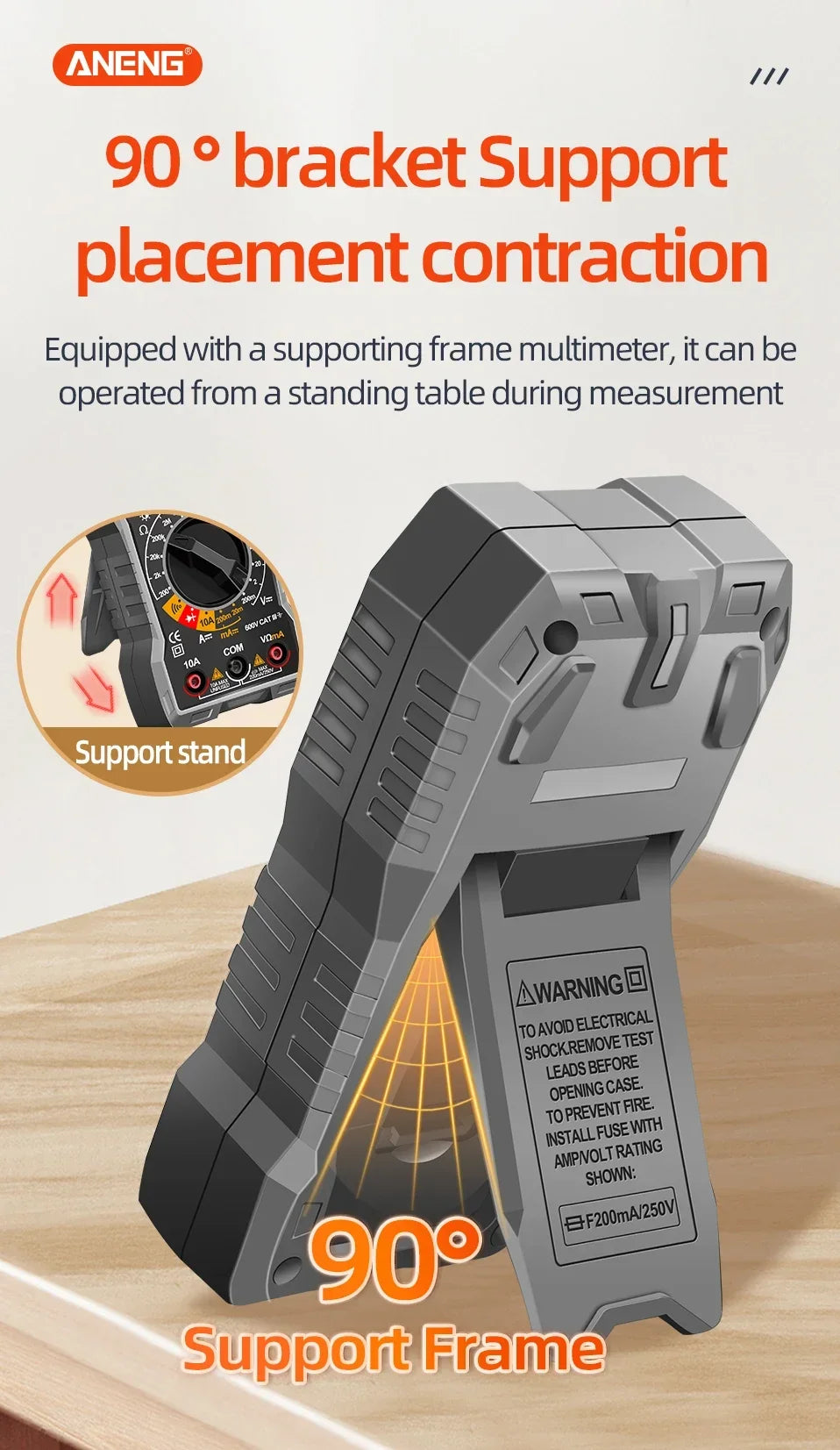 Compact Digital Multimeter with 2000-Count Accuracy for Home and Electrical Work