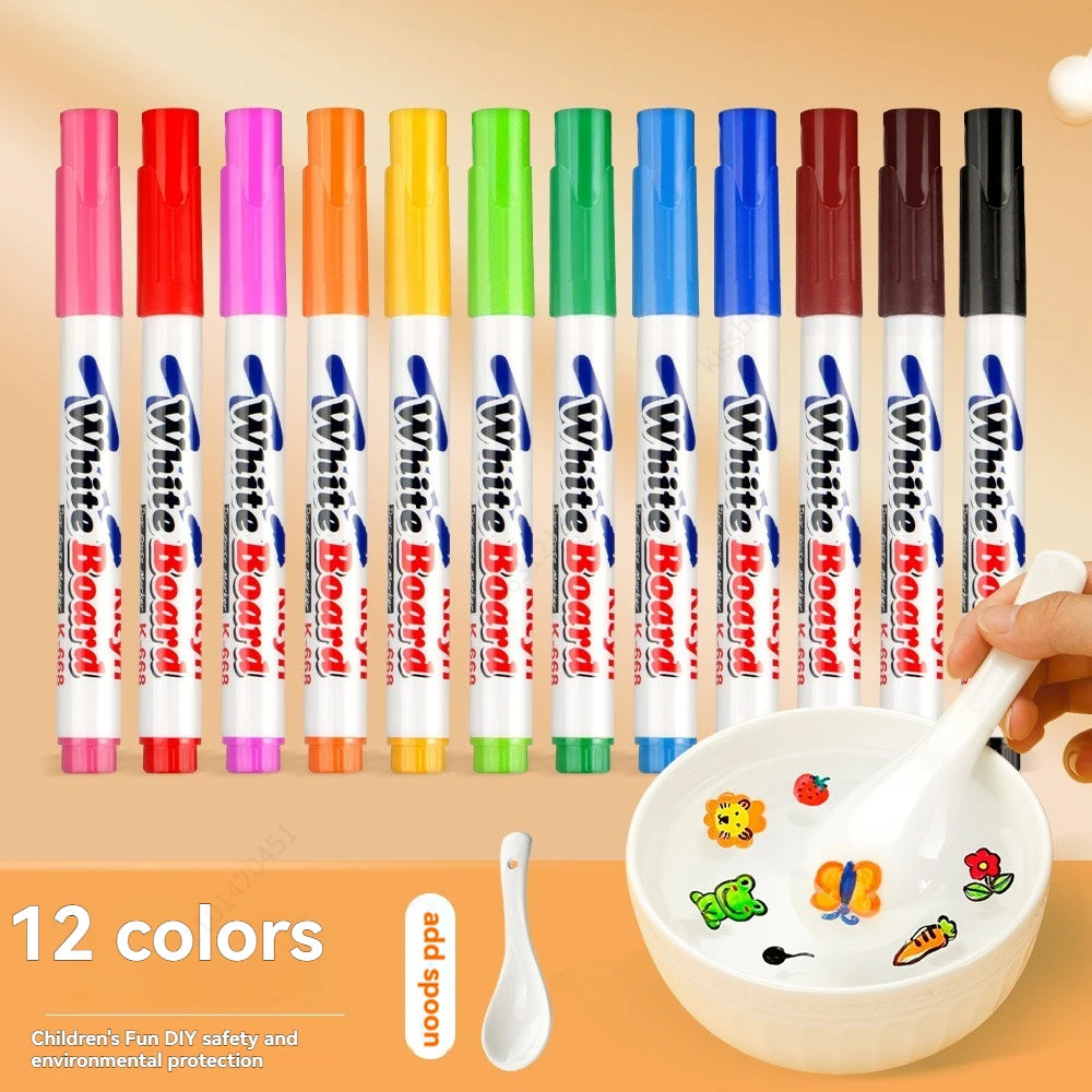 Erasable Whiteboard Markers for Glass, Ceramics & Office