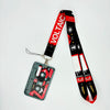 Retro Tape Design Lanyard with Card Holder