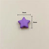 Star-Shaped Acrylic Loose Beads for Jewelry Making (9mm, 50-Piece Set)