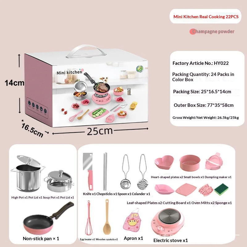 Cocina de juguete eléctrica mini para cocinitas infantiles