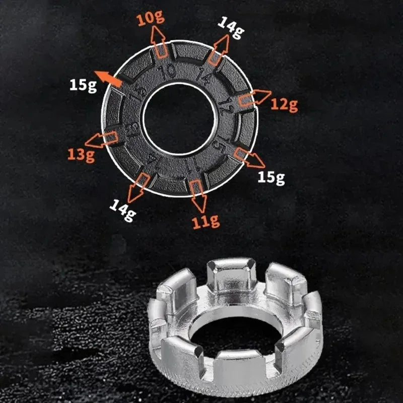 Durable Steel Bike Spoke Wrench with 8 Openings