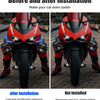Motorcycle Front Side Spoiler Winglets with LED Light