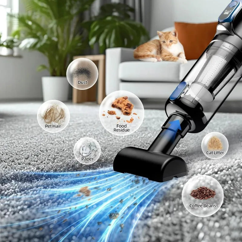 Portable Cordless Car Vacuum with Air Blower