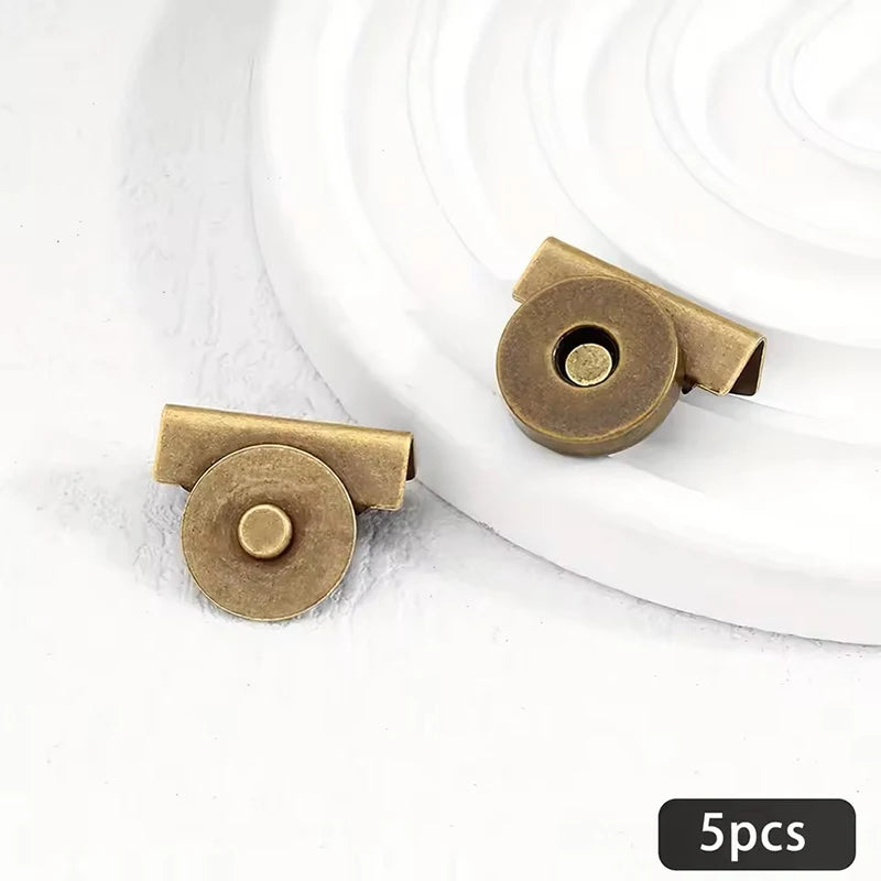 Metal Magnetic Snap Buttons for Sewing & Crafts (5 Pairs)