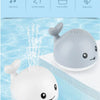 Whale Water Sprinkler Bath Toy with Glowing LED Lights
