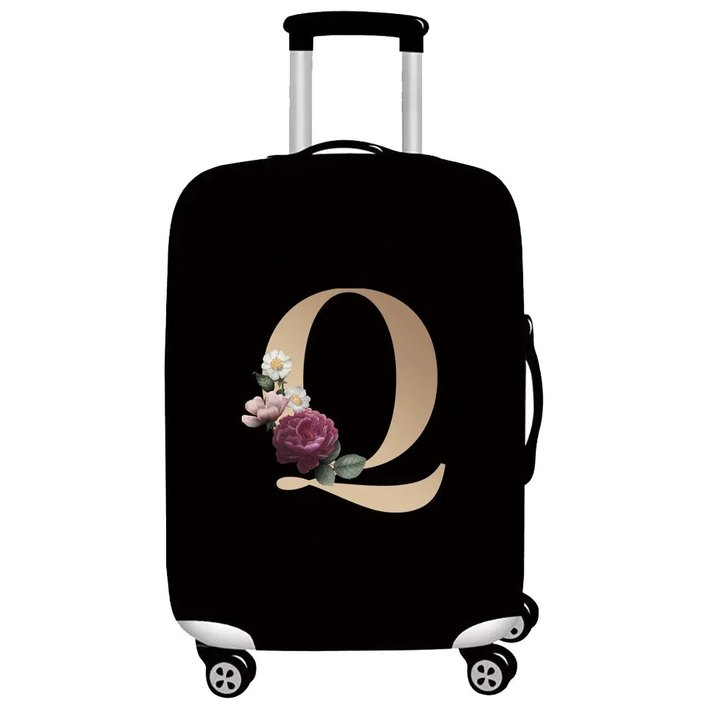 Gold Letter Series Elastic Luggage Cover
