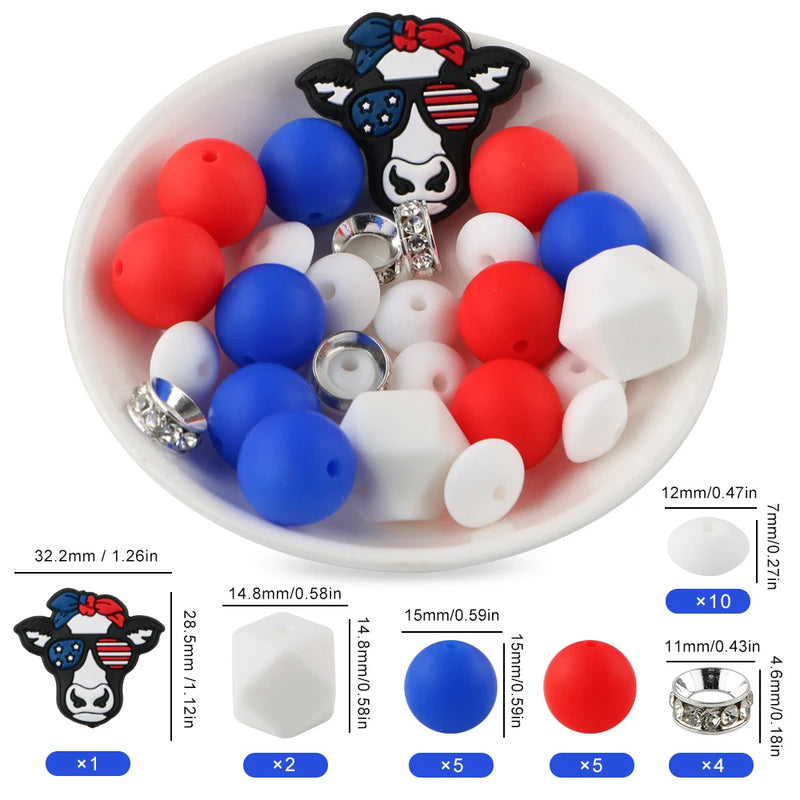 Cartoon Animal Silicone Focal Beads for Jewelry Making