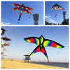 Colorful Rainbow Nylon Kites with 100m Line