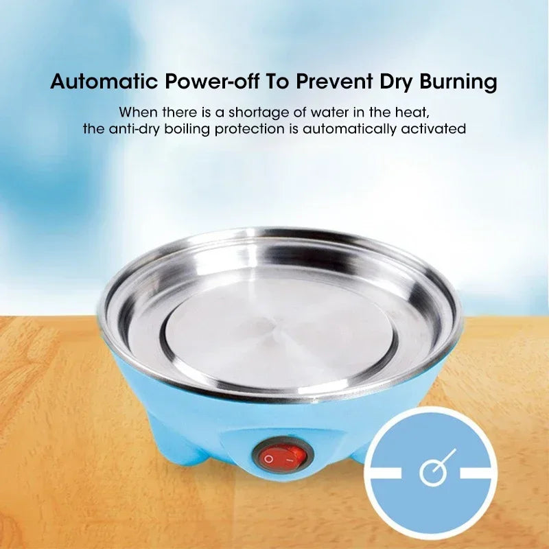 Electric Egg Boiler & Steamer - 7 Egg Capacity