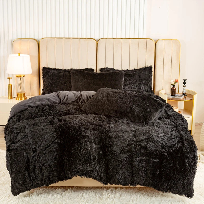 Plush 3-Piece Duvet Cover Set – Ultra-Soft Cozy Bedding