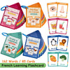 French Vocabulary Flashcards for Kids - Food, Animals, Fruits & Body Parts