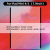A close-up view of a magnetic paper-feel screen protector for iPad Mini 4/5 models.