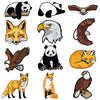 Embroidered Animal Iron-On Patches for DIY Crafting & Clothing Repair