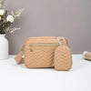 Quilted Crossbody Bag with Detachable Mini Pouch