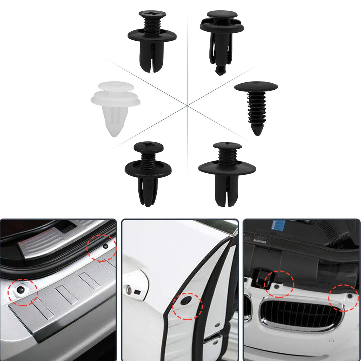 Versatile Automotive Clip and Fastener Assortment Kit