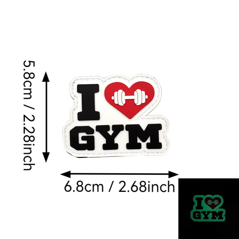 No Pain No Gain Tactical Embroidered Patch with Hook Backing