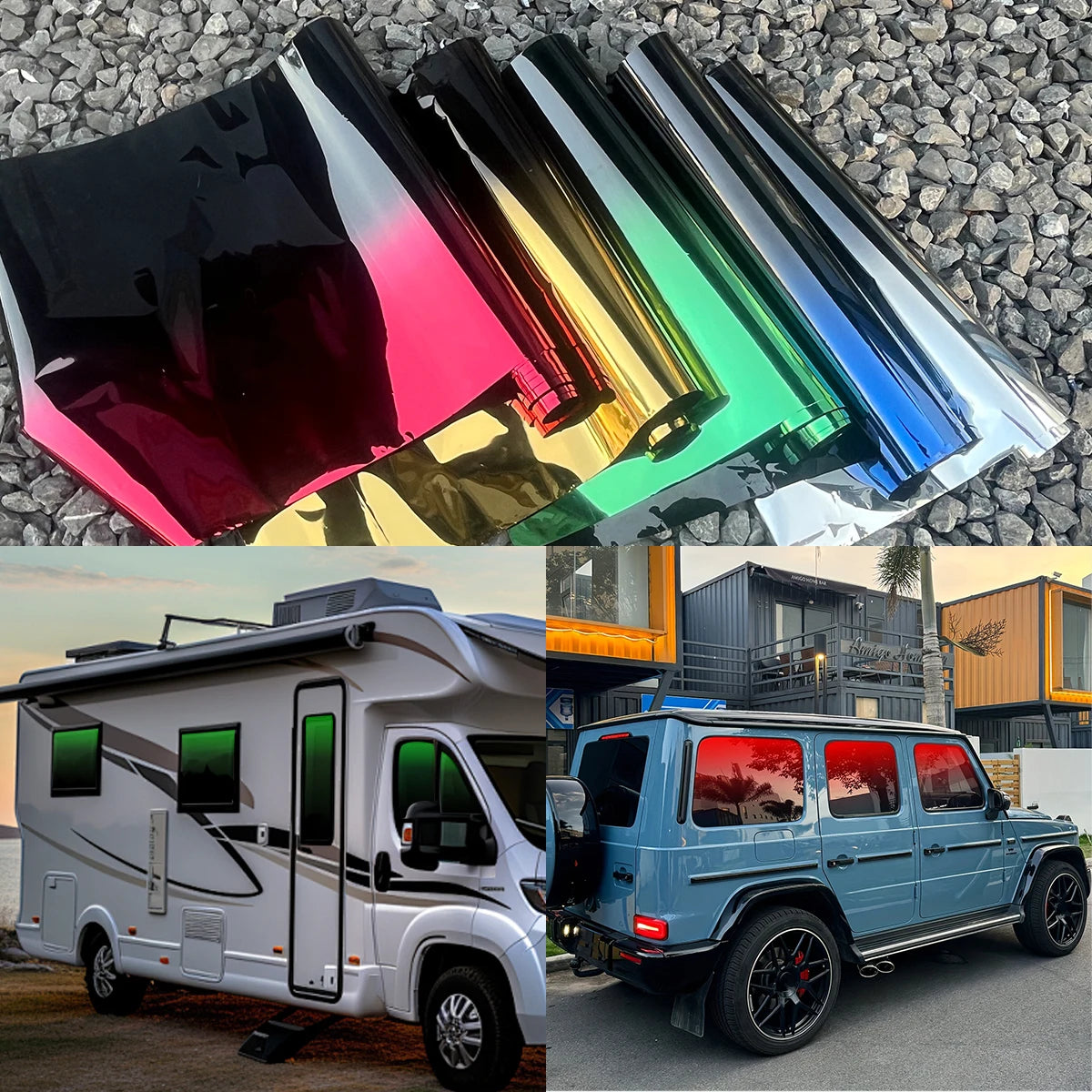 UV-Protective Gradient Tint Window Film for Cars
