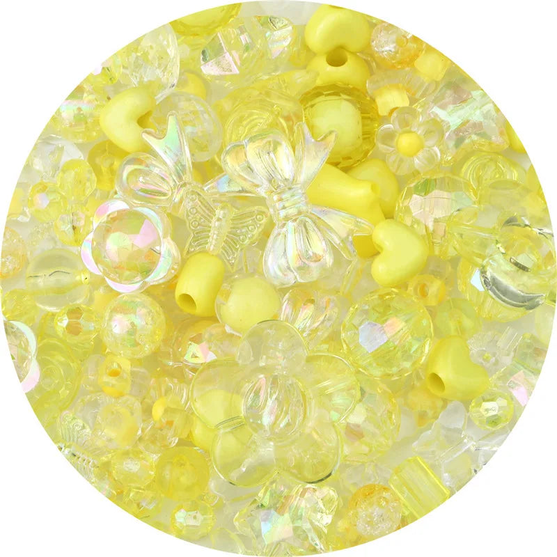 Colorful Acrylic Bead Mix for DIY Jewelry