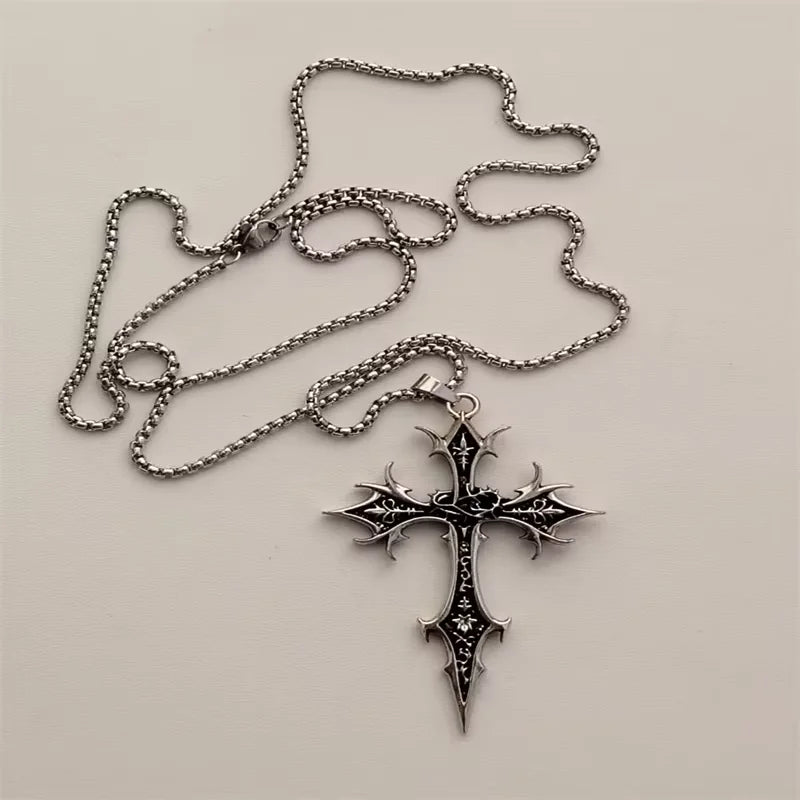 Vintage Cross Pendant Necklace