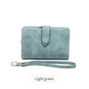 Compact Frosted Tri-Fold Wallet for Women