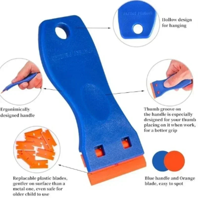 Plastic Window Scraper with Ergonomic Handle