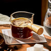 Verre Mesure Élégant avec Poignée en Bois