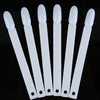 A set of clear acrylic false nail tips for practice and display