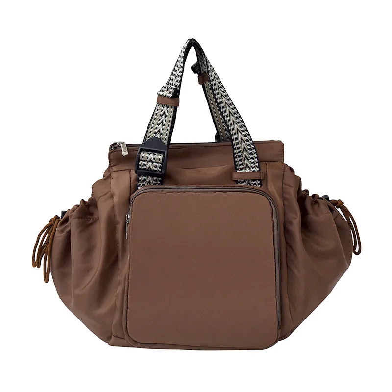 Versatile Nylon Shoulder Bag with Large Capacity